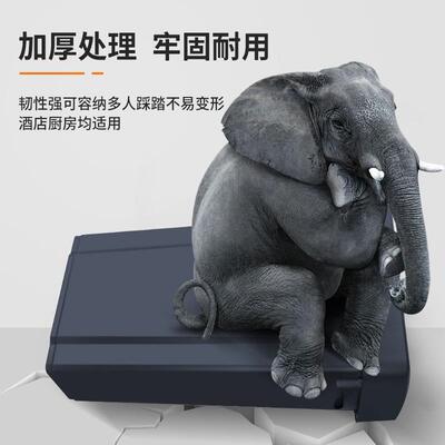 白云圾桶长垃方形窄夹式缝带盖按物压商用酒店业楼DWA道厕所大号