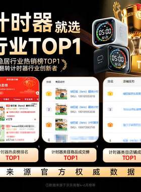 巨能（lano）翻转绿计时器习四合一学时间管QHZ理l器儿童智能闹钟