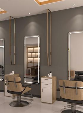 单面烫染剪发镜款镜台简美发镜子廊潮单面约剪发异形BTW镜挂墙发