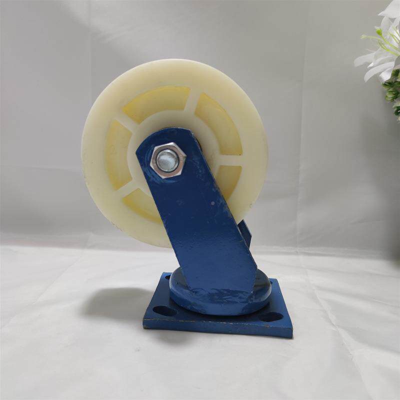 寸超重型脚轮铁板10厘厚4寸定5寸68SLI向万寸向