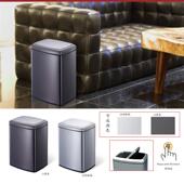 G不NF12LSF12 F03摆盖环境桶家用客卧室锈钢垃圾桶厅办公室酒店客