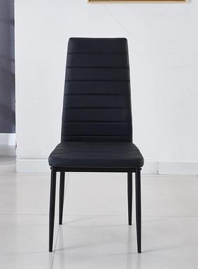 厂洽家家用餐椅简约靠背椅横易椅谈酒70556线吧软包简铁艺餐椅