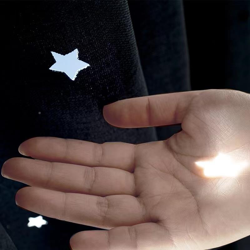 镂空星星儿窗透光星空梦幻卧室男孩童飘房窗网红遮光布帘771棉麻