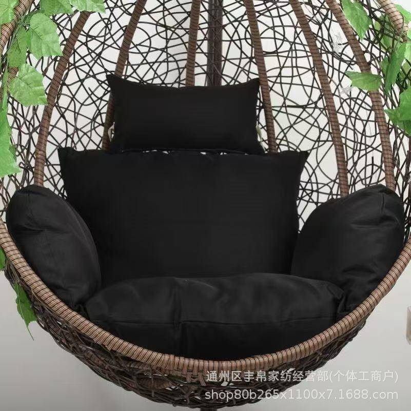 吊篮坐防垫水户外吊一兰体垫子鸟巢秋千椅垫藤摇篮椅加F513厚靠垫