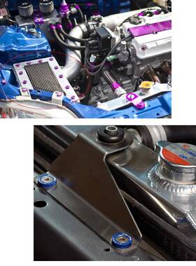 彩铝合金片螺丝垫圈组合1无品牌/丝00pcs盒装凹孔鱼眼沉孔垫圈色