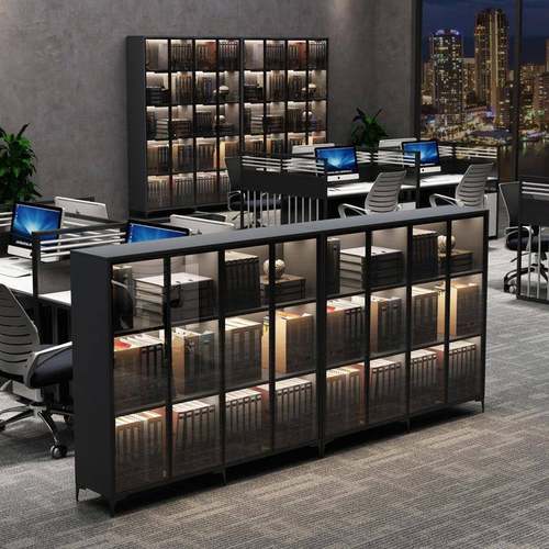 办公室边办公柜简约柜现代柜子隔长断柜地OCI文件柜柜条柜侧边矮