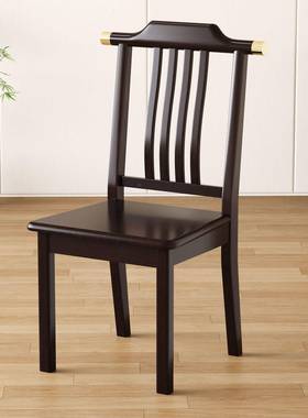 中约式餐椅实新木椅靠背椅6943简现代商用酒子店餐厅餐桌椅凳子官