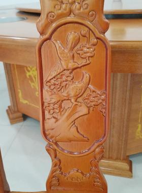 实木椅子家用新店中式餐厅店UFM靠背凳子书酒饭房现代简约原木餐