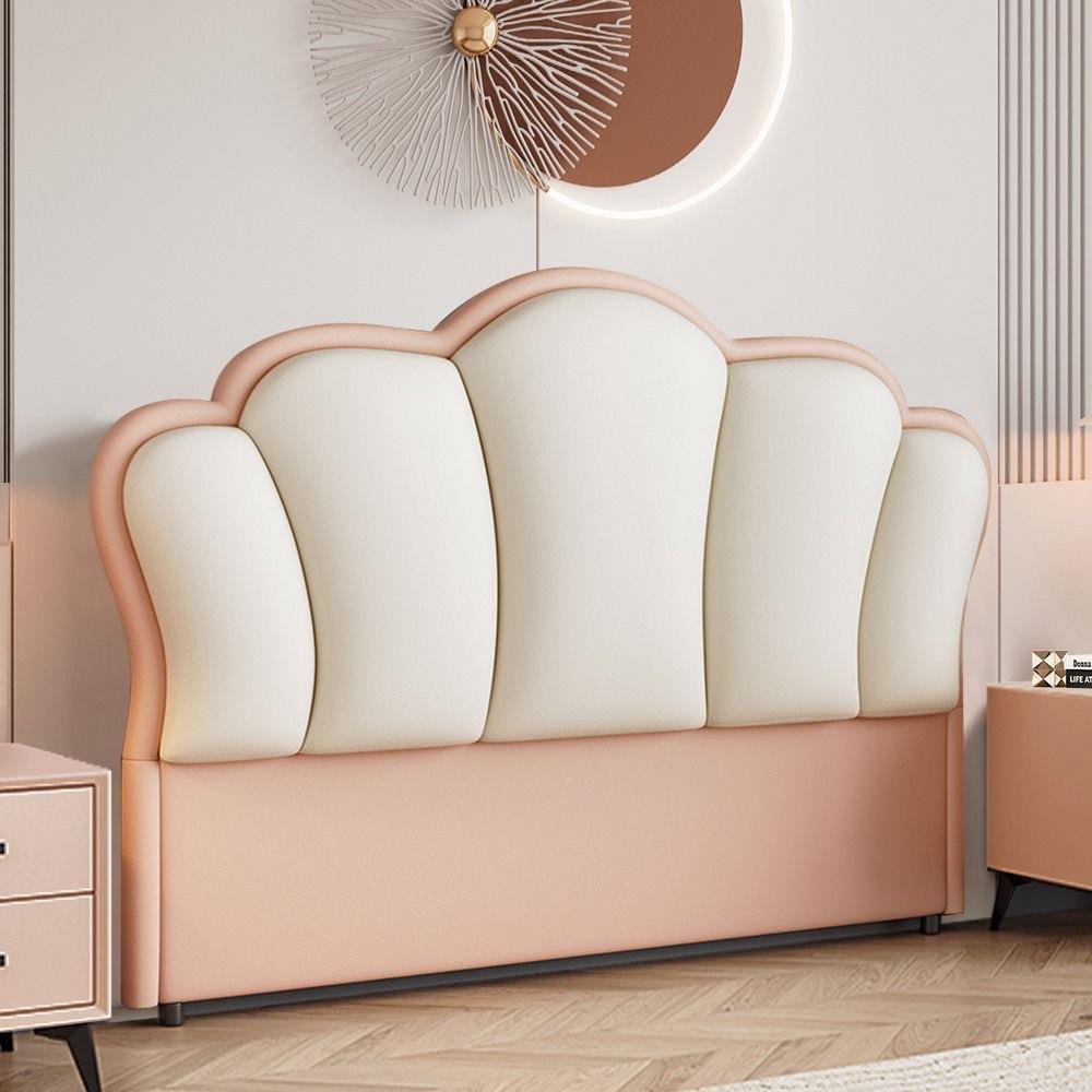 新款床头DPC软包靠背简买约代落地实木单现床一头板公主整套