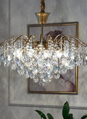 美后水10894晶吊灯客式厅主卧室网红意现代简约法式复古餐厅轻创