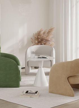 洽HXdy2023创意网红单人沙发客厅简约现代设师休闲接待发沙椅谈桌