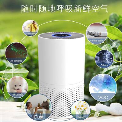 触化控无品牌/pm2.家用HPA空气E净器办公室除烟除尘除菌负5离子空