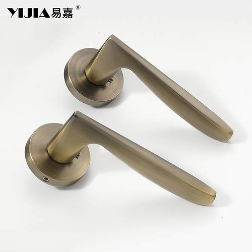 中新式LUM青古铜卧室门现代简约合金室内房铝间门卫生间静锁音磁