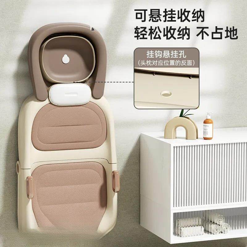 孕妇洗头无品牌/儿椅童洗头家躺折叠宝宝便携可式洗头床成人用洗
