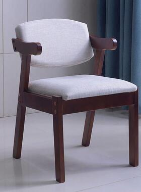 家用餐LQL椅简电约实木生脑椅舒适学学习椅书桌椅子卧室凳子靠背