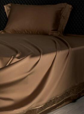 100超细旦天丝刺绣四件套LSEM-030意利大镂空花边被支套床单棉莱