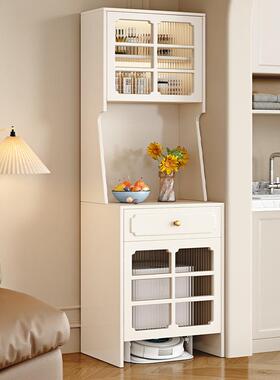 木人餐边柜高柜靠墙一体小型客厅厨房扫地机BEF器实柜茶水储物柜p