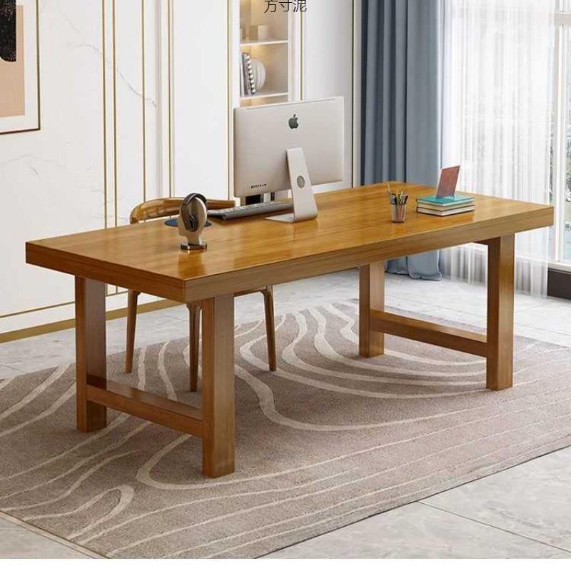 实木书桌电脑桌客家用台式桌学习桌学习子办厂家直供公现代简约超