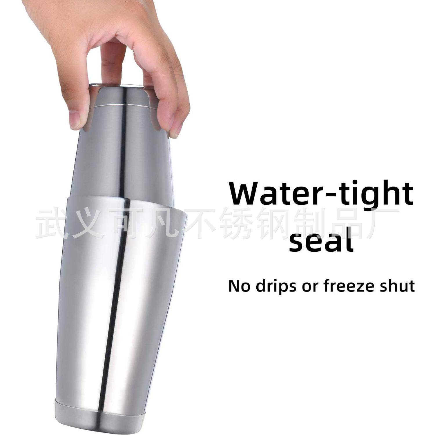 本色摇尾黑色不锈钢波士顿调酒器套装1件套酒4吧工KM-TZS9具鸡酒