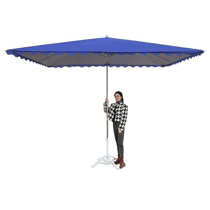 伞商用叠太阳伞大型8yD2ys6c户外摆摊遮阳伞大雨四方折长方形庭防