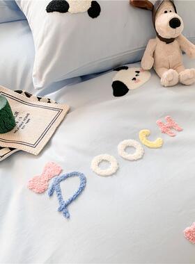 A类卡通纯男棉床舍上件套全棉202四5新款孩儿童学生RYD宿床单三件