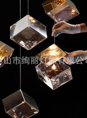 BZL计师loft橱创意冰块床头窗餐厅吧台式吊灯设楼梯吊灯挑空复楼