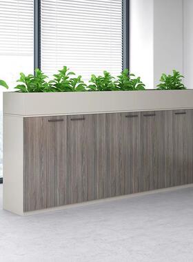 文GCZ件柜办公室档案隔资料柜收纳木置物柜储物书柜花槽柜子质矮