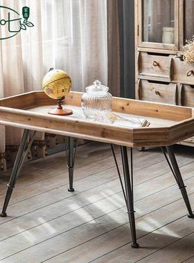 古简约复实木边柜个性客OHR厅厨餐房收纳柜创民意书柜宿餐厅装饰