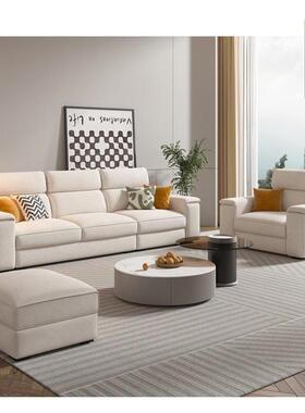 202猫5抓布户直排沙三人四人位简约小发型棉麻布艺家具猫FIP抓布