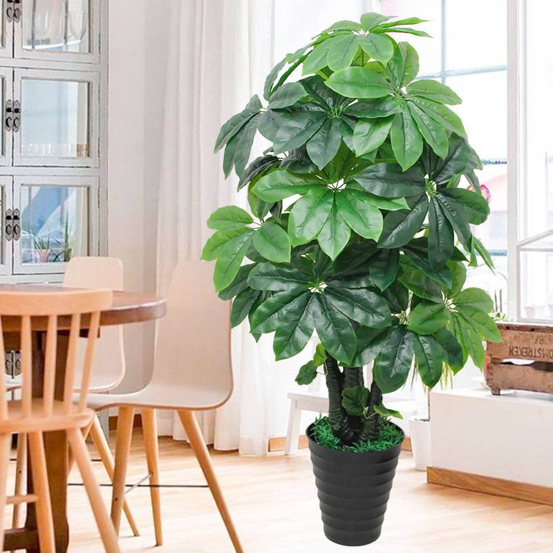 假绿植盆栽绿色仿真植物大型发财树客厅装饰假树仿真树室内塑料花