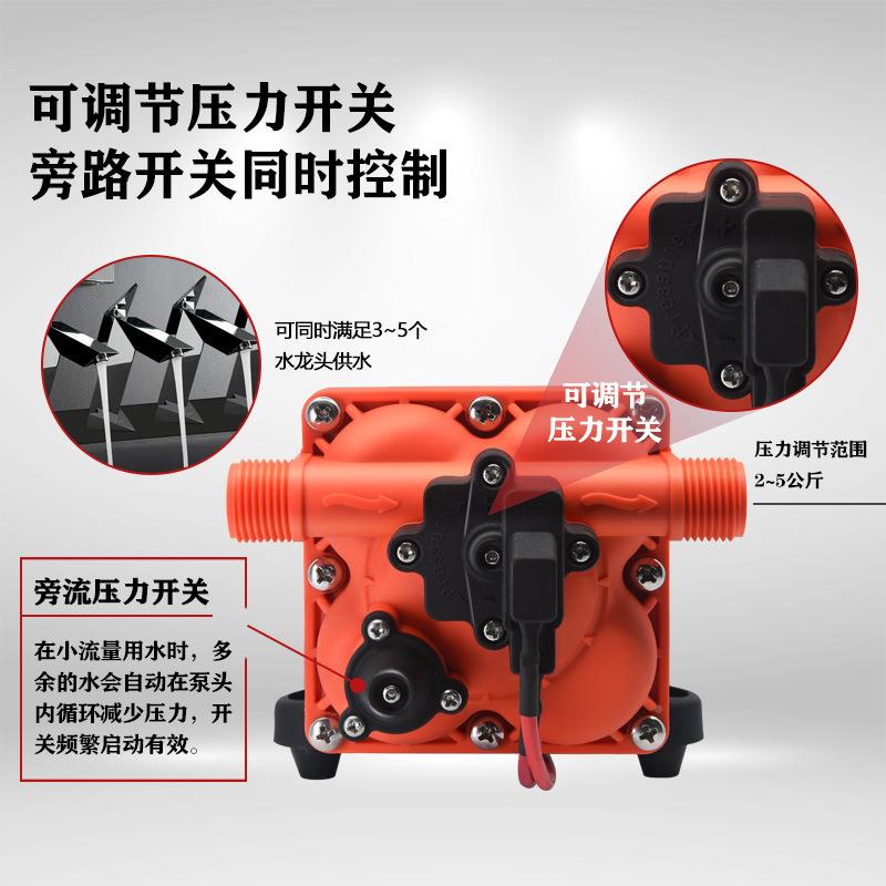 4款18.94升高压清泵12V/2V循环用水增压YYO泵雾洗器洗车灌溉2抽水