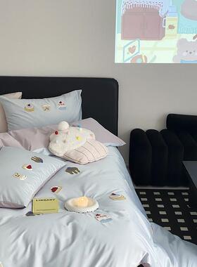 25春款卡通男孩6绣0支长绒棉套四件LB54654全棉花套学生宿舍被纯