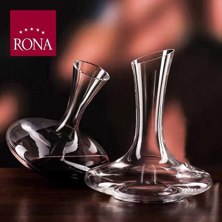 大捷克诺娜ron器a进水晶口醒5979酒红酒分酒器1500ml斜口醒酒器经