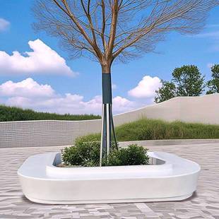 GR坐凳混凝土HC树池C座椅市政广cxnd2507场玻璃P钢水磨石景观花U