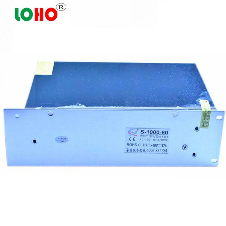 0~60V17A开关电源 62V58V60V1000W大功率直流工控设备电源变压器