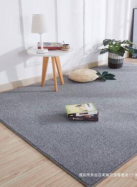 简现长代约尺地垫深浅灰色地毯客厅卧室门垫家用方形地ltao6026毯