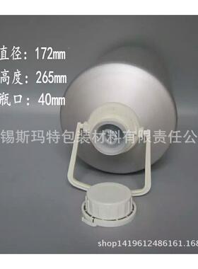 5料升BCX乳液金属大白盖塑防盗盖圆形铝本色