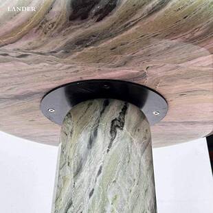 中翡翠小圆桌厅边几大理装石下午茶精云致软搭配UPG客卧室沙发角