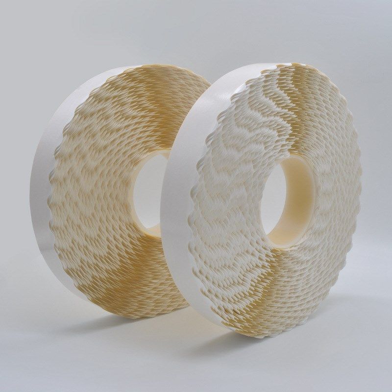 拉链纸箱机用胶带一撕得泡棉胶带胶黄色泡棉花边胶带一拍合双面胶