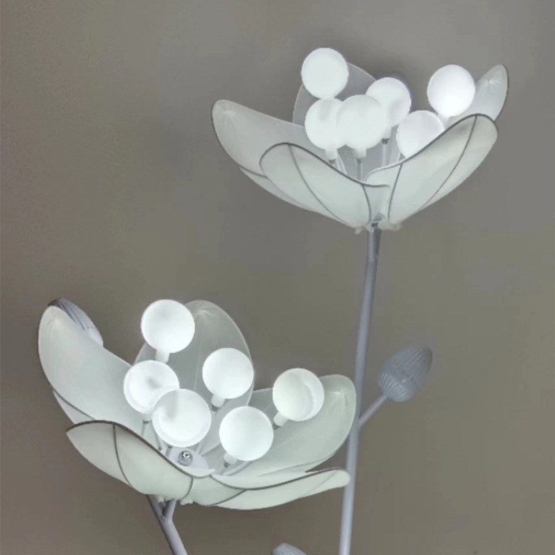 婚庆铁艺茶花发光路引灯婚礼背景道具舞台装饰场景布置灯光摆件