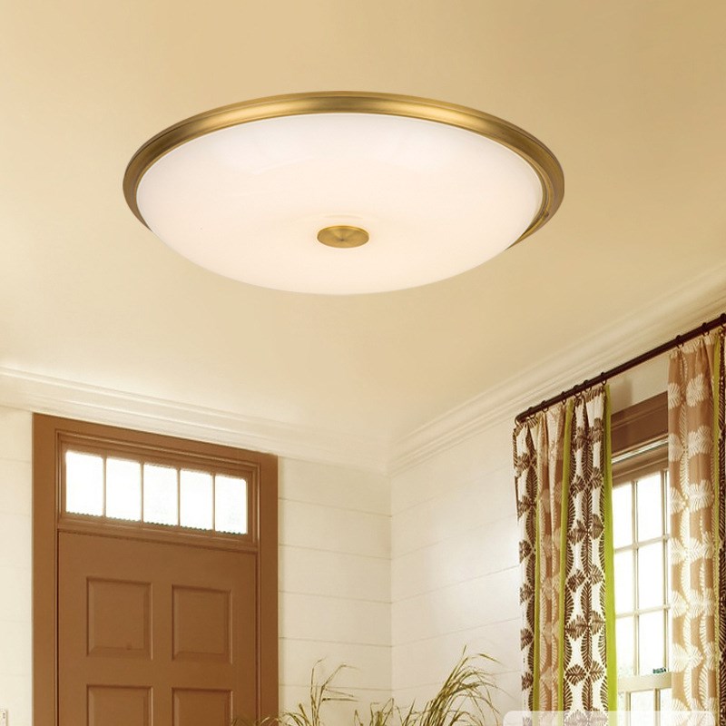 工程订单银色铁艺简美乡村风格吸顶灯储物室衣帽间阳台过道高品质