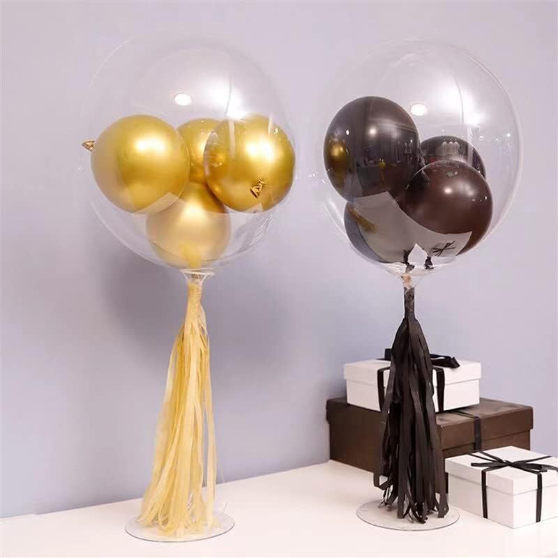 10套气球托杆底座桌面支架气球支架桌飘地飘婚庆生日派对背景