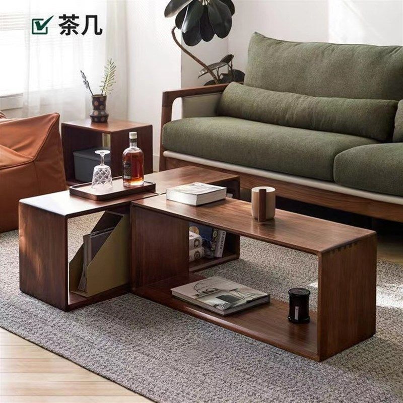 简易书柜落地客厅隔断柜储物柜书架书房置新品实木自由组合格子柜