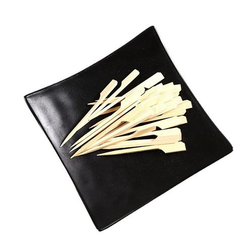 带节铁炮串9cm 扁签烫字竹签厂家供应 豆腐串签小糖葫芦串水