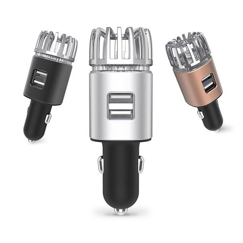 车载用品可做LOGO车载充电器负离子除甲醛雾霾车载空气净化器