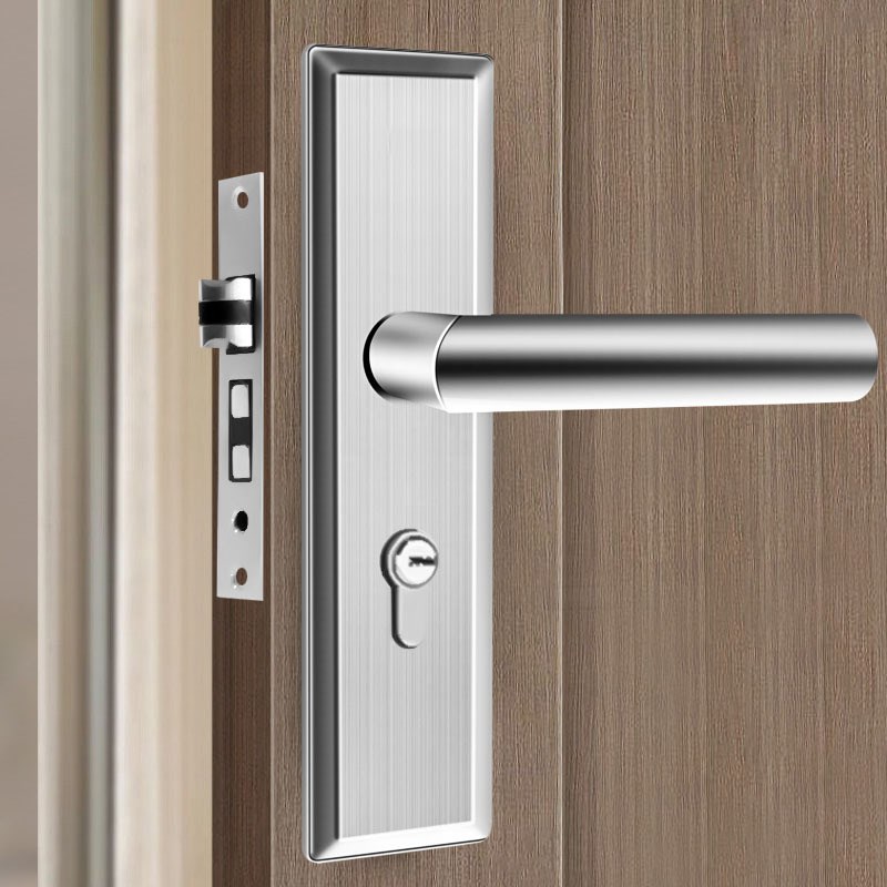 不锈钢门锁室内门锁卧室静音锁房门锁把手锁具通用型木门锁分体锁