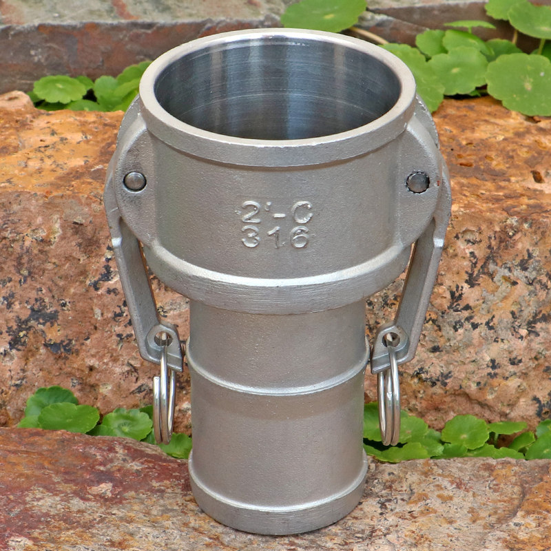 不锈钢CDEF型卡扣式快速接头外螺纹公卡接软管插接头修复快速接头