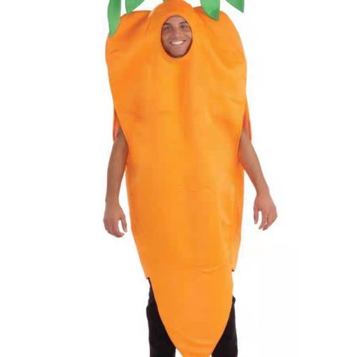 万圣节角色扮演胡萝卜衣服连体服化装舞会狂欢派对成人蔬菜服装