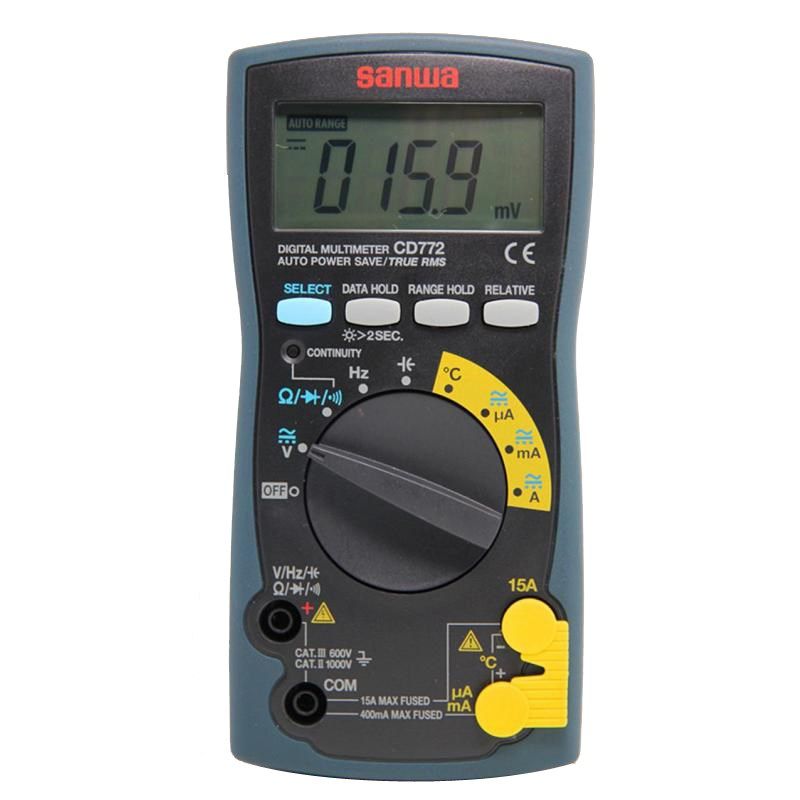 日本三和Sawna 手持式真有效值数字万用表CD772高精度数显万能表,工业油品/胶粘/化学/实验室用品,马弗炉/电阻炉/实验炉,淘宝优惠券,粉丝福利购,淘宝优惠卷
