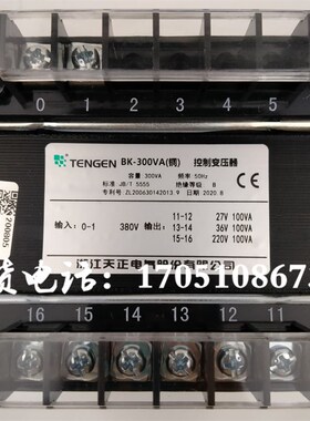 浙江天正电气BK-300VA金属带锯床机床控制变压器380V转220V36V27V